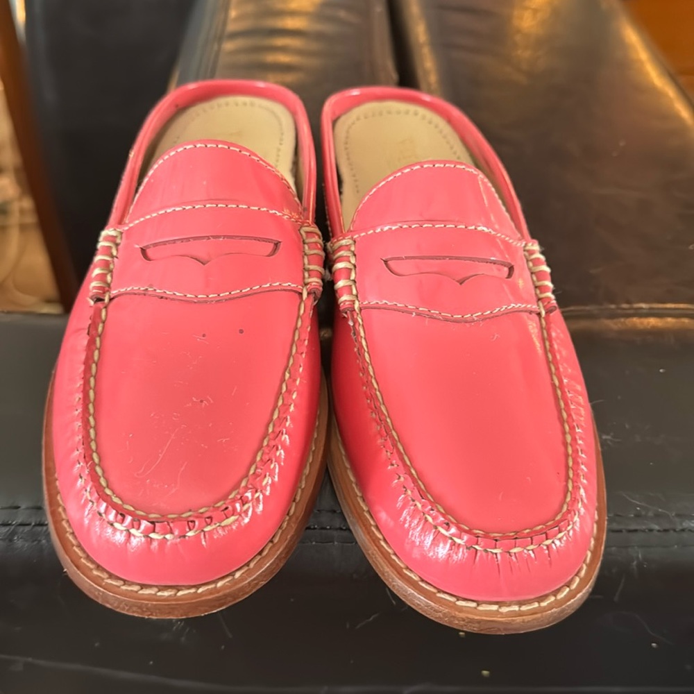 Hot pink hand crafted NEVER WORN patent leather foot candy